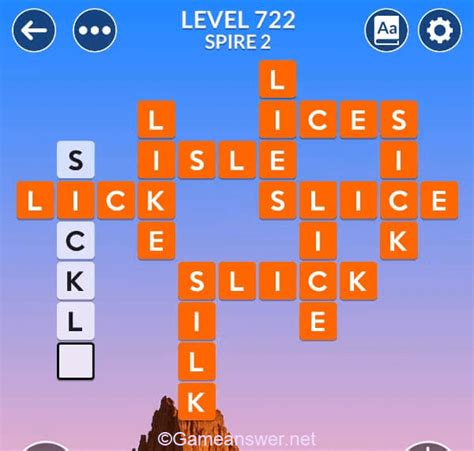 wordscapes level 722